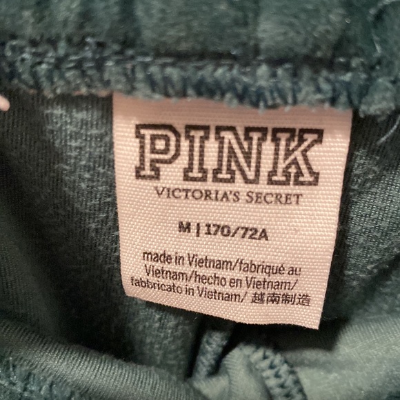 Victoria’s Secret Pink L & M Green Velour Sweatsuit - Picture 10 of 15